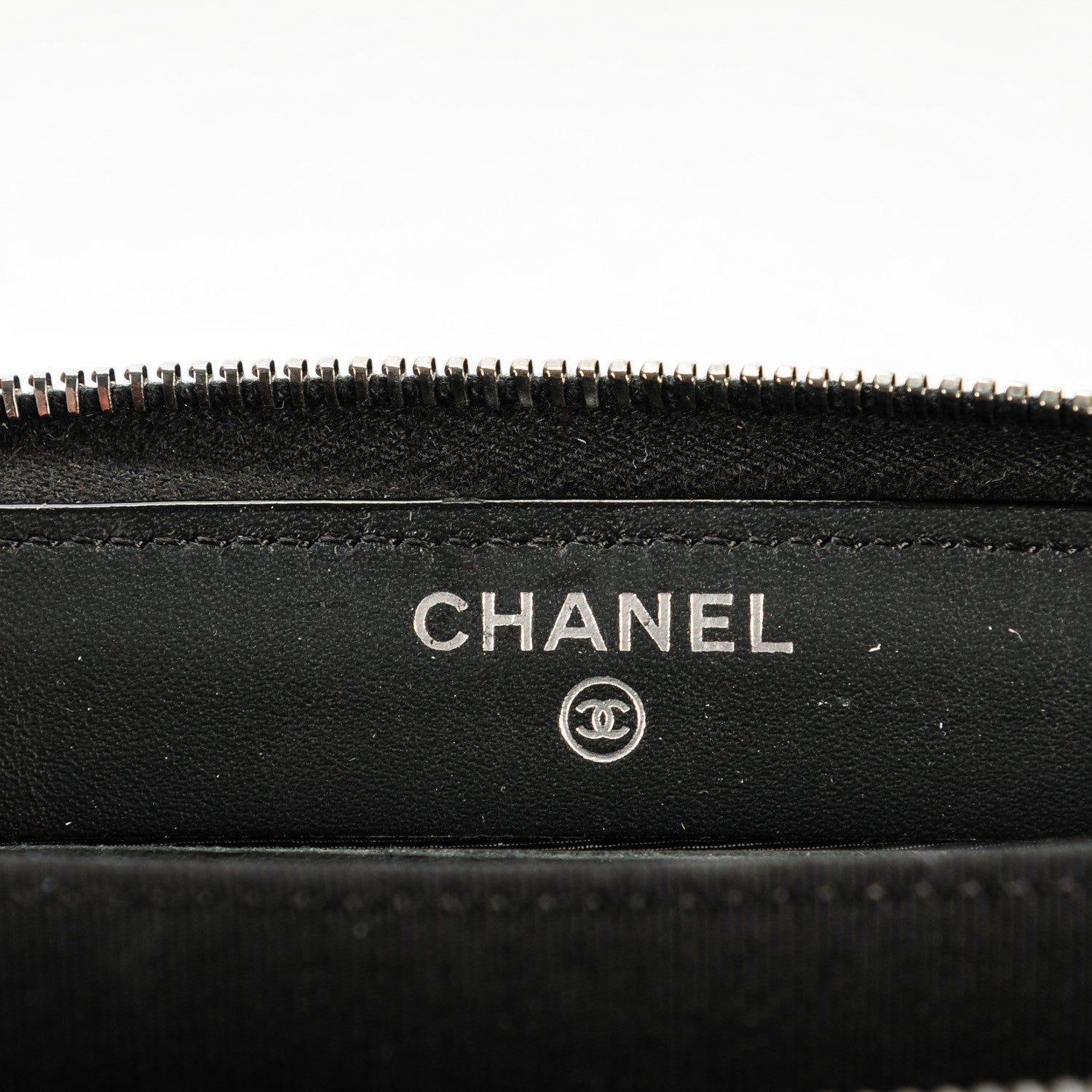 Chanel Patent Goatskin Paris Dallas Zip Around Wallet Black 6 of 8