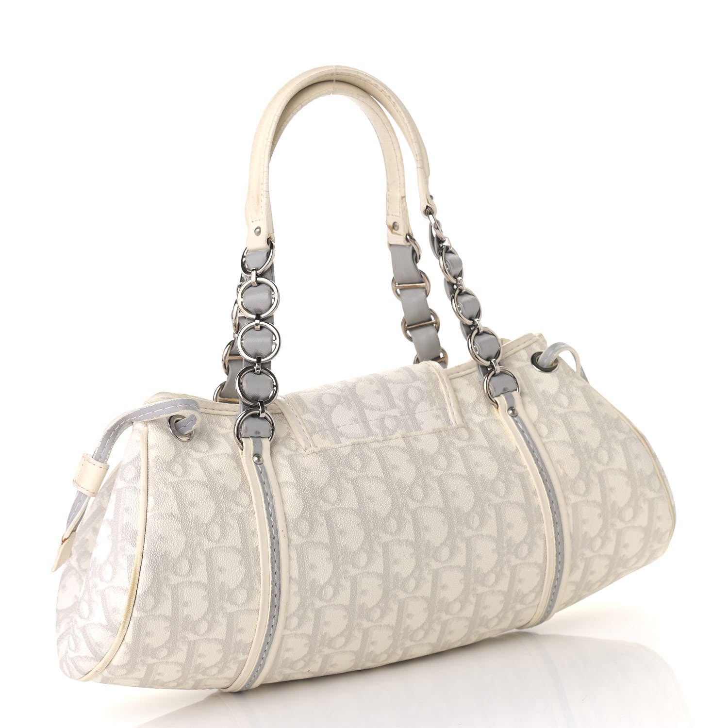 Christian Dior Monogram Romantique Trotter Bag Grey 3 of 14
