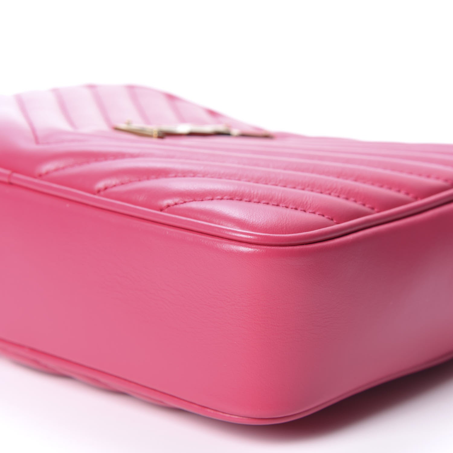 Saint Laurent Calfskin Matelasse Monogram Lou Camera Bag Fresh Fuxia 6 of 9