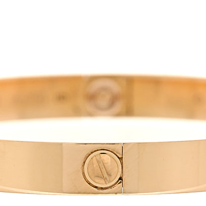 Cartier 18K Yellow Gold 4 Diamond LOVE Bracelet 17 3 of 8