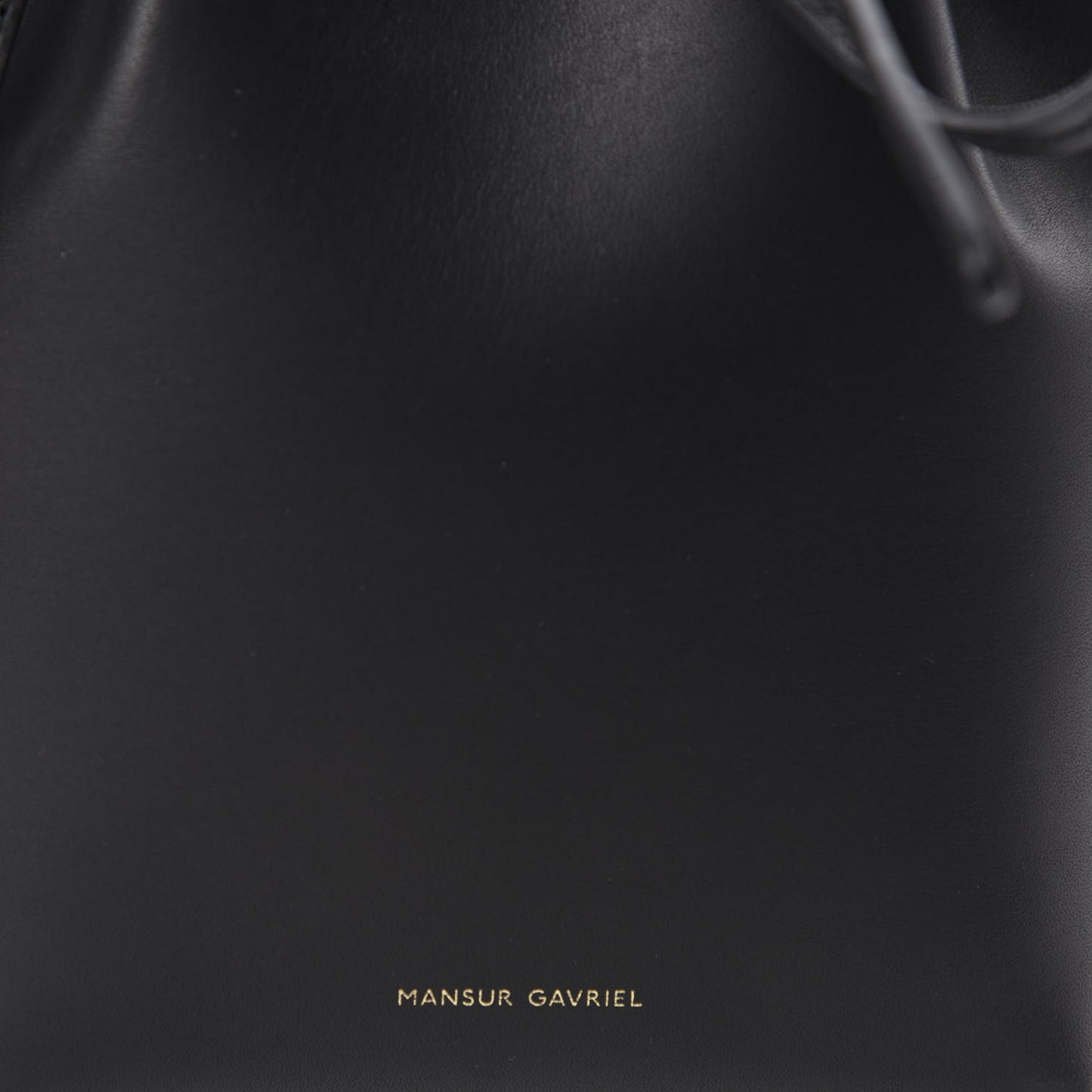 Vegetable Tanned Calfskin Mini Mini Bucket Bag Black Ballerina