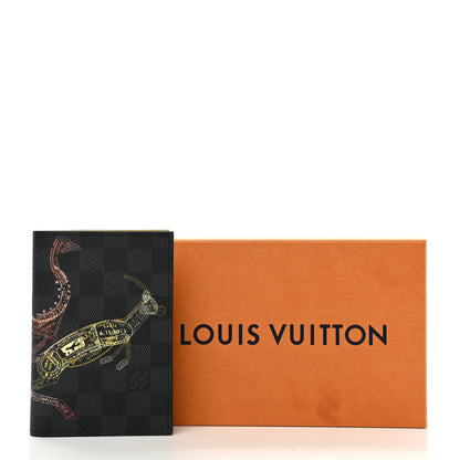 Louis Vuitton Damier Graphite Stamps Passport Cover Olive 7 of 7