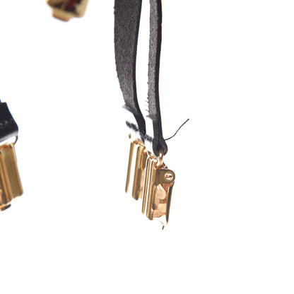 Chanel Logo Suspenders Black White 8 of 9