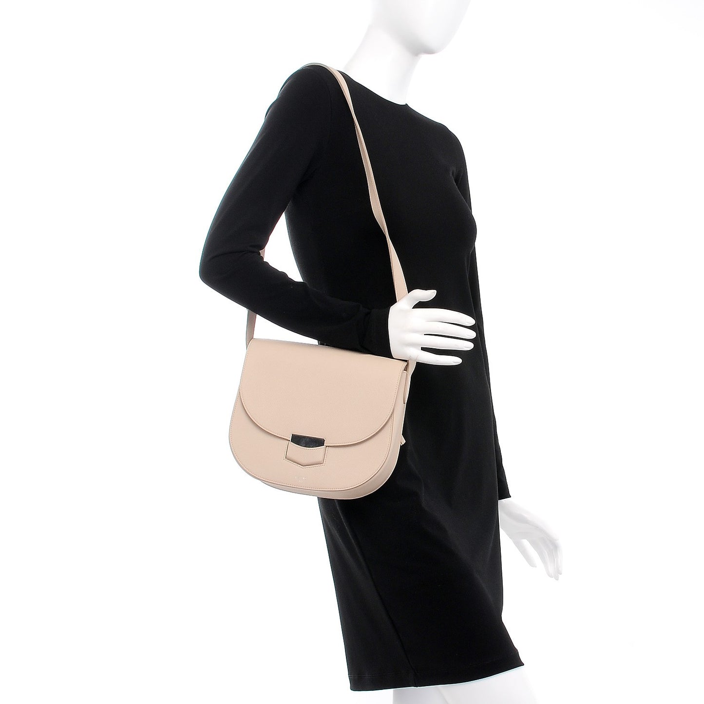 Grained Calfskin Compact Trotteur Ballerina
