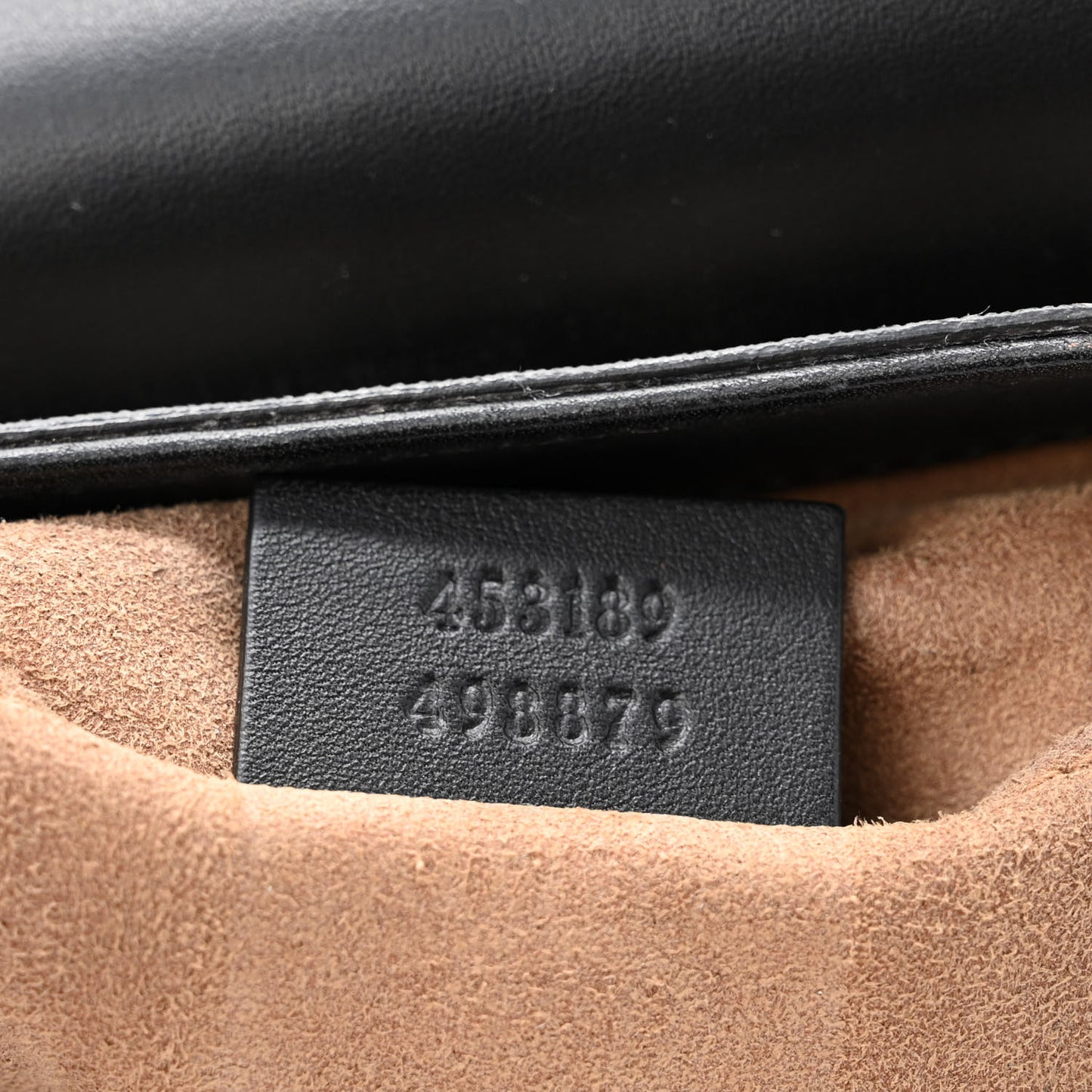 GG Supreme Monogram Web Medium Padlock Messenger Shoulder Bag Black