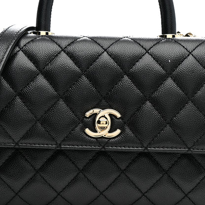 Chanel Caviar Quilted Mini Coco Handle Flap Black 8 of 11