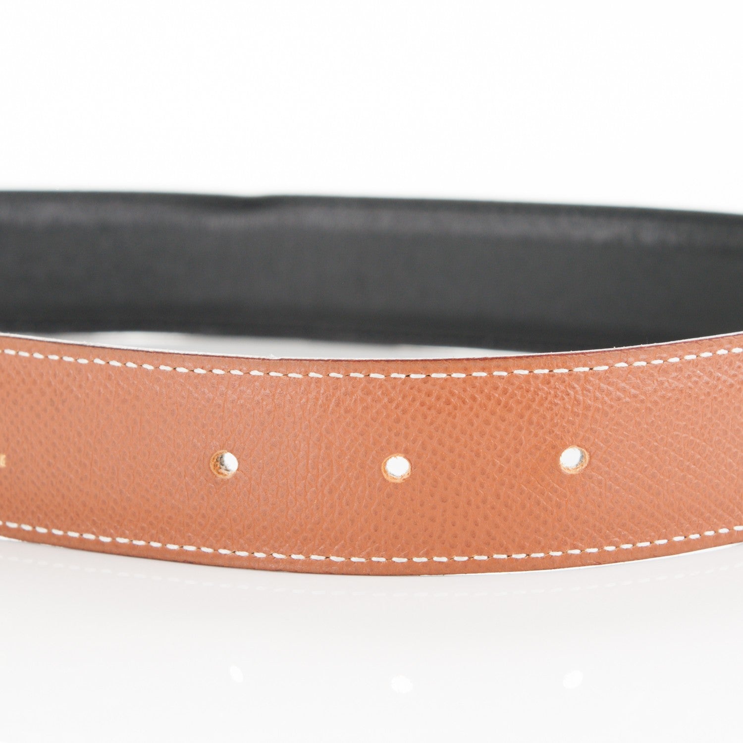 Hermes Box Epsom 32mm H Belt 68 Black Gold 4 of 6