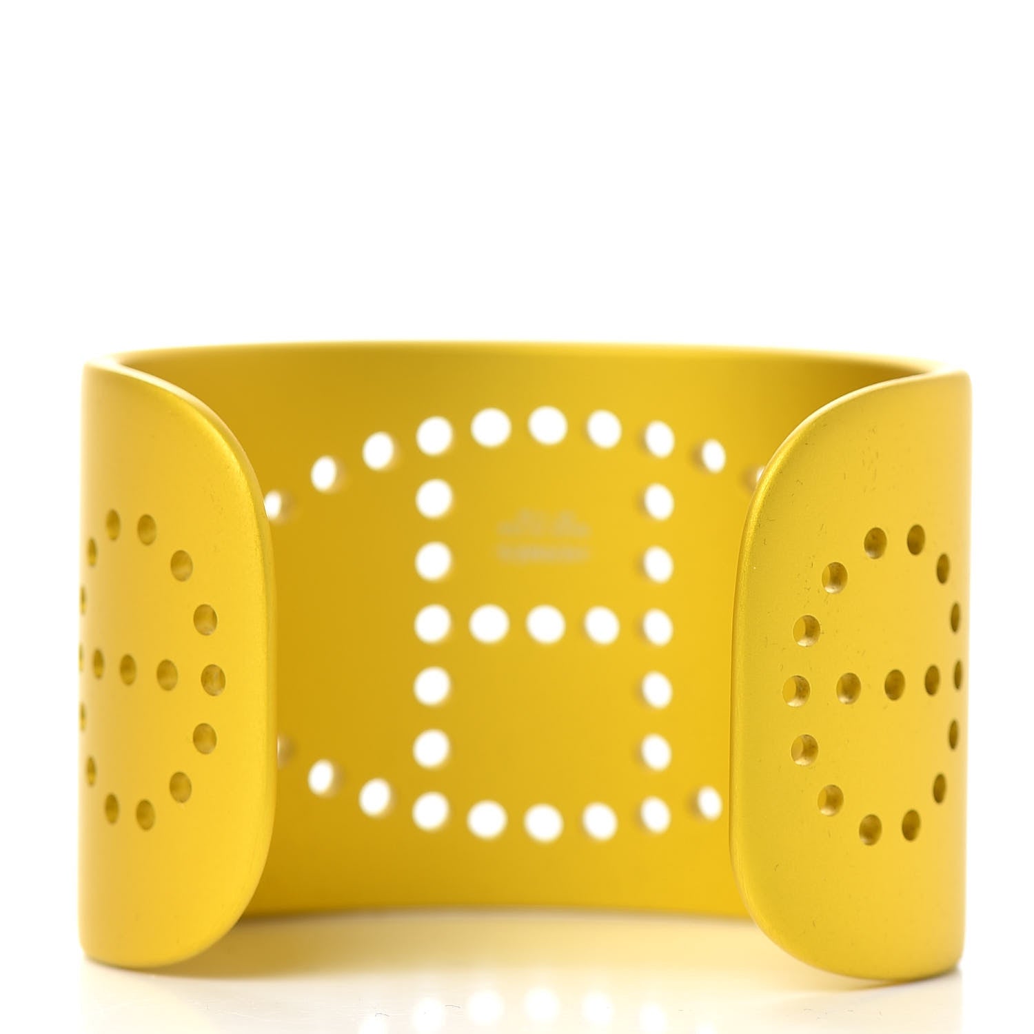 Hermes Aluminium Evelyne Sunset Cuff Bracelet T2 Jaune Soleil 3 of 5