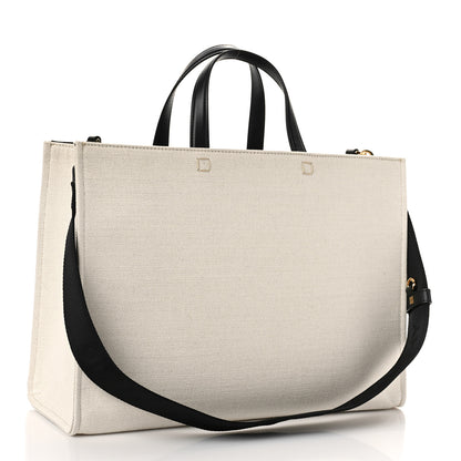 Givenchy Canvas Medium Tote Beige Black 3 of 8