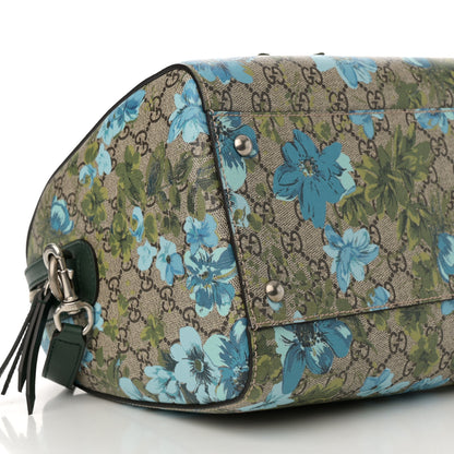 Gucci GG Supreme Monogram Bloom Butterfly Embroidered Medium Boston Green 9 of 10
