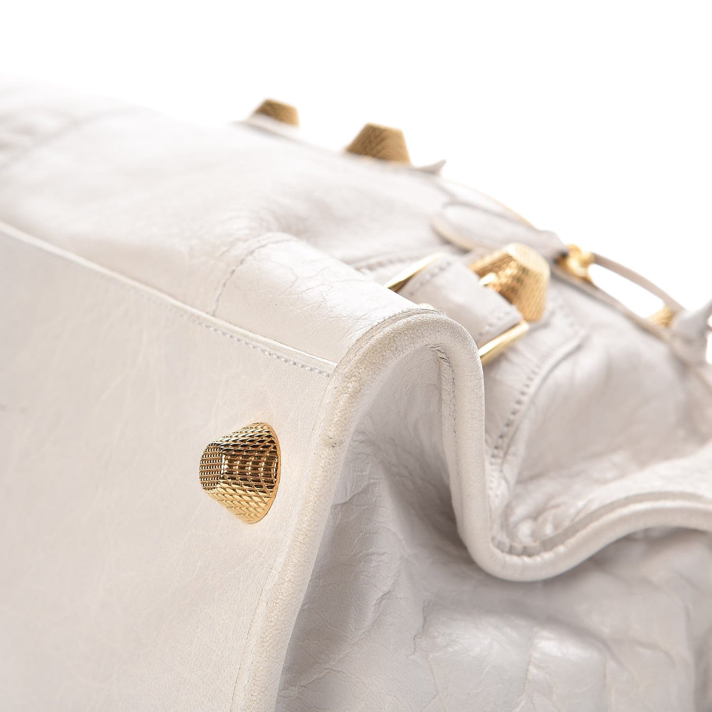 Agneau Giant 21 Gold Hardware Part Time White