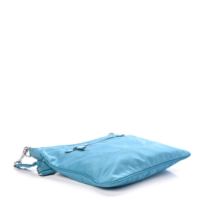 Prada Nylon Vela Flat Messenger Bag Turchese 4 of 10