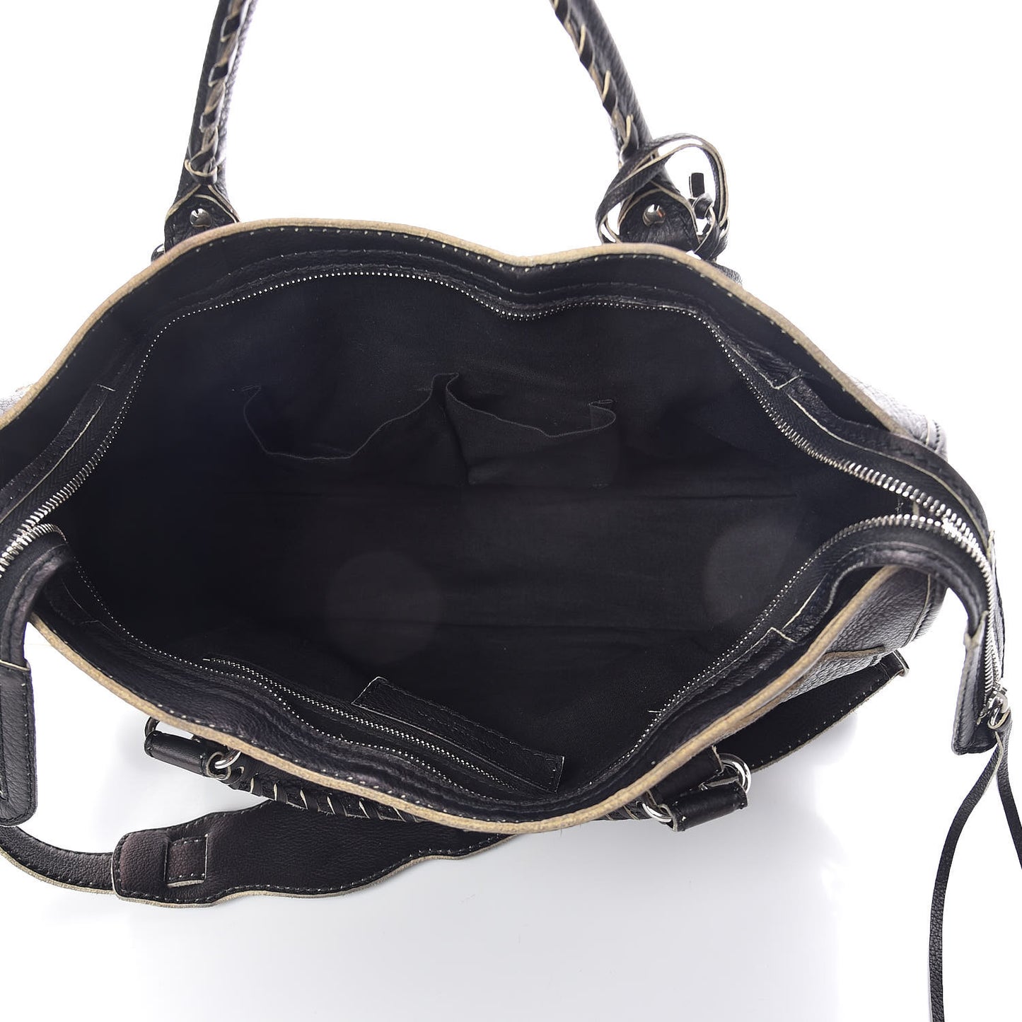 Supple Grained Calfskin Classic Silver Hardware Highlight City Black