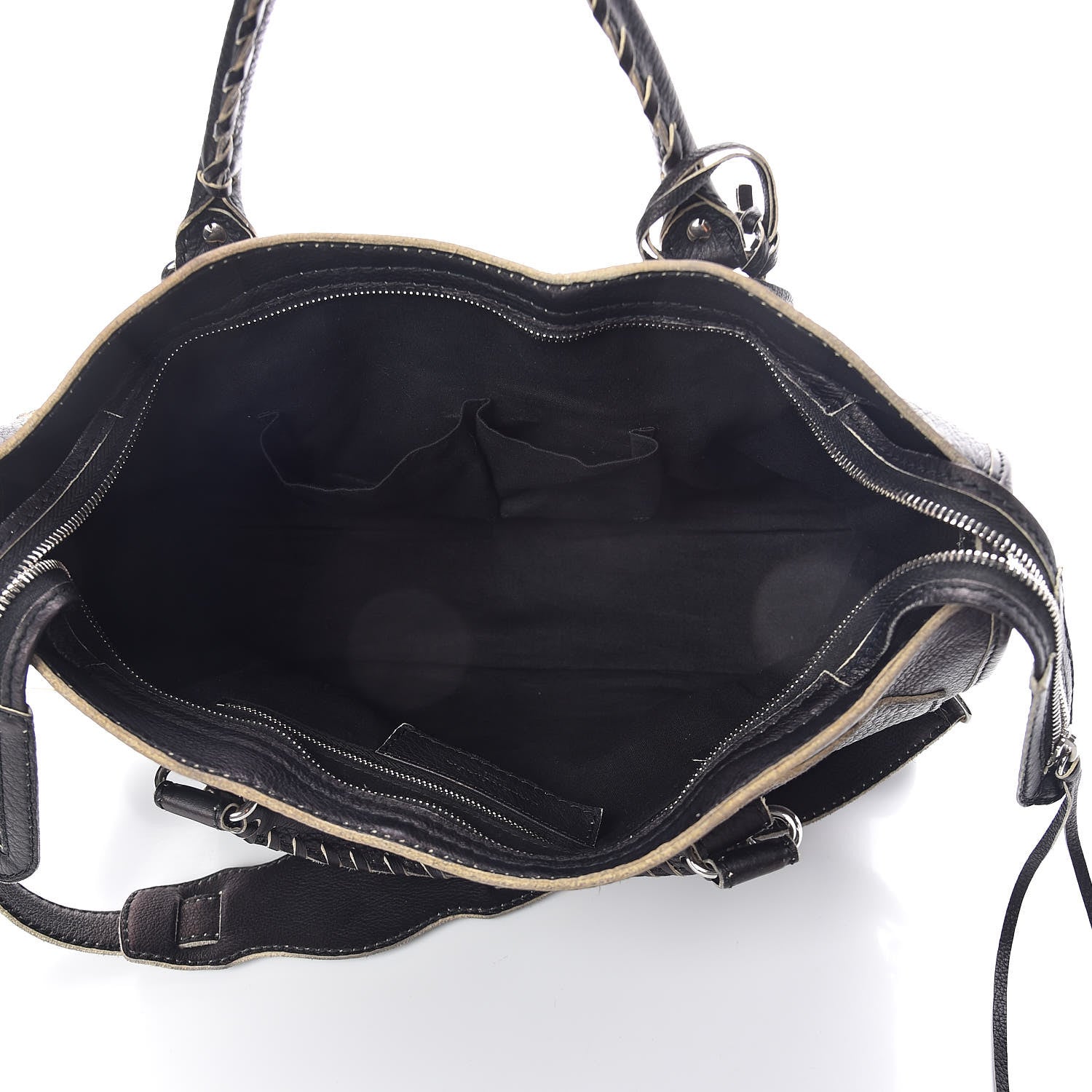 Balenciaga Supple Grained Calfskin Classic Silver Hardware Highlight City Black 5 of 15