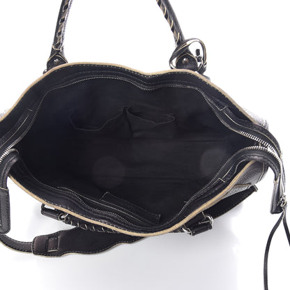 Balenciaga Supple Grained Calfskin Classic Silver Hardware Highlight City Black 5 of 15