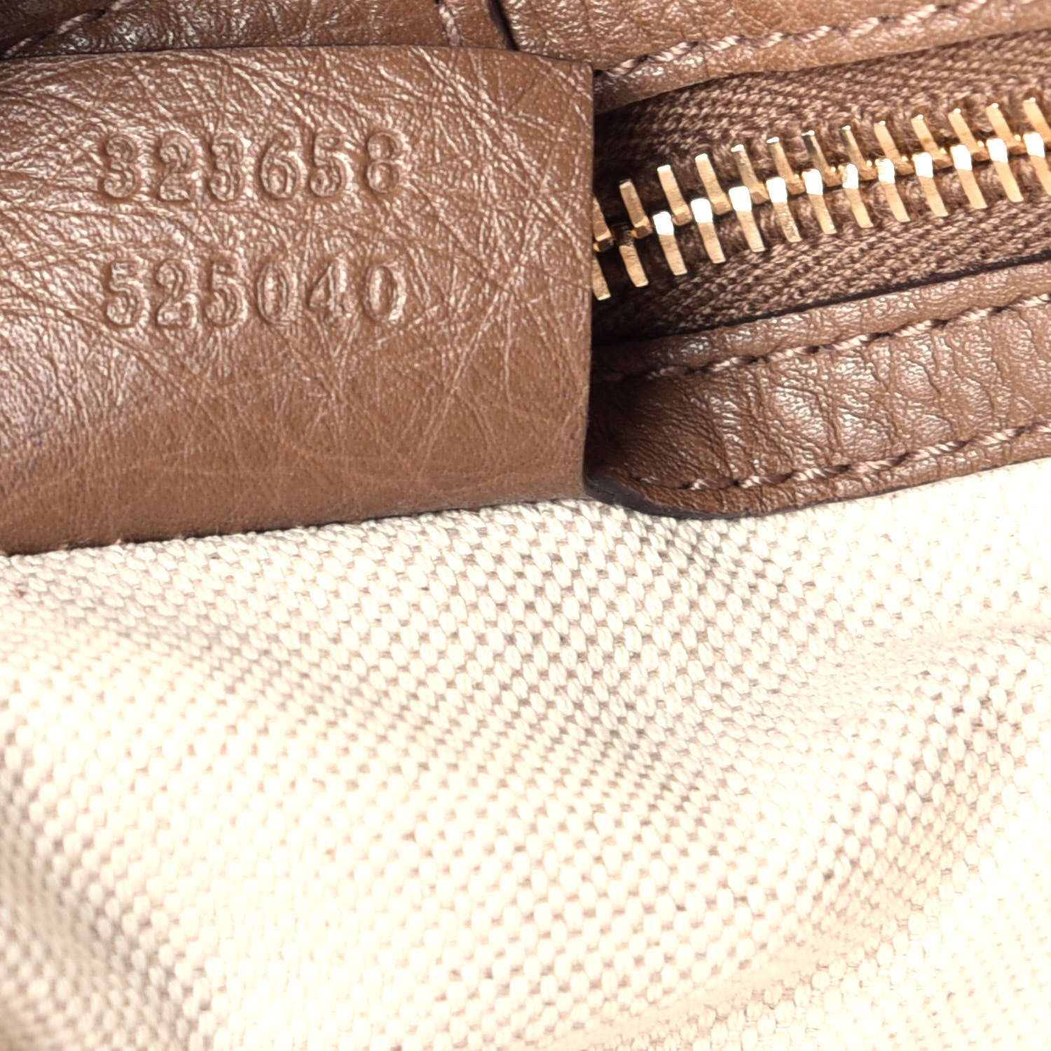 Gucci Cellarius Calfskin Large Bamboo Shopper Tote Acero 8 of 10