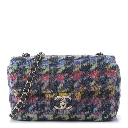 Chanel Knit Mini Rectangular Flap Multicolor 1 of 9
