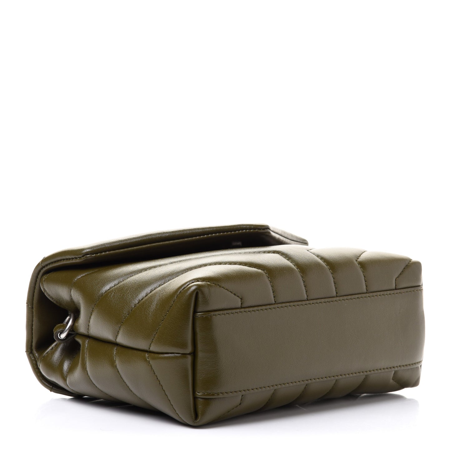Calfskin Y Quilted Monogram Toy Loulou Crossbody Bag Military Olive
