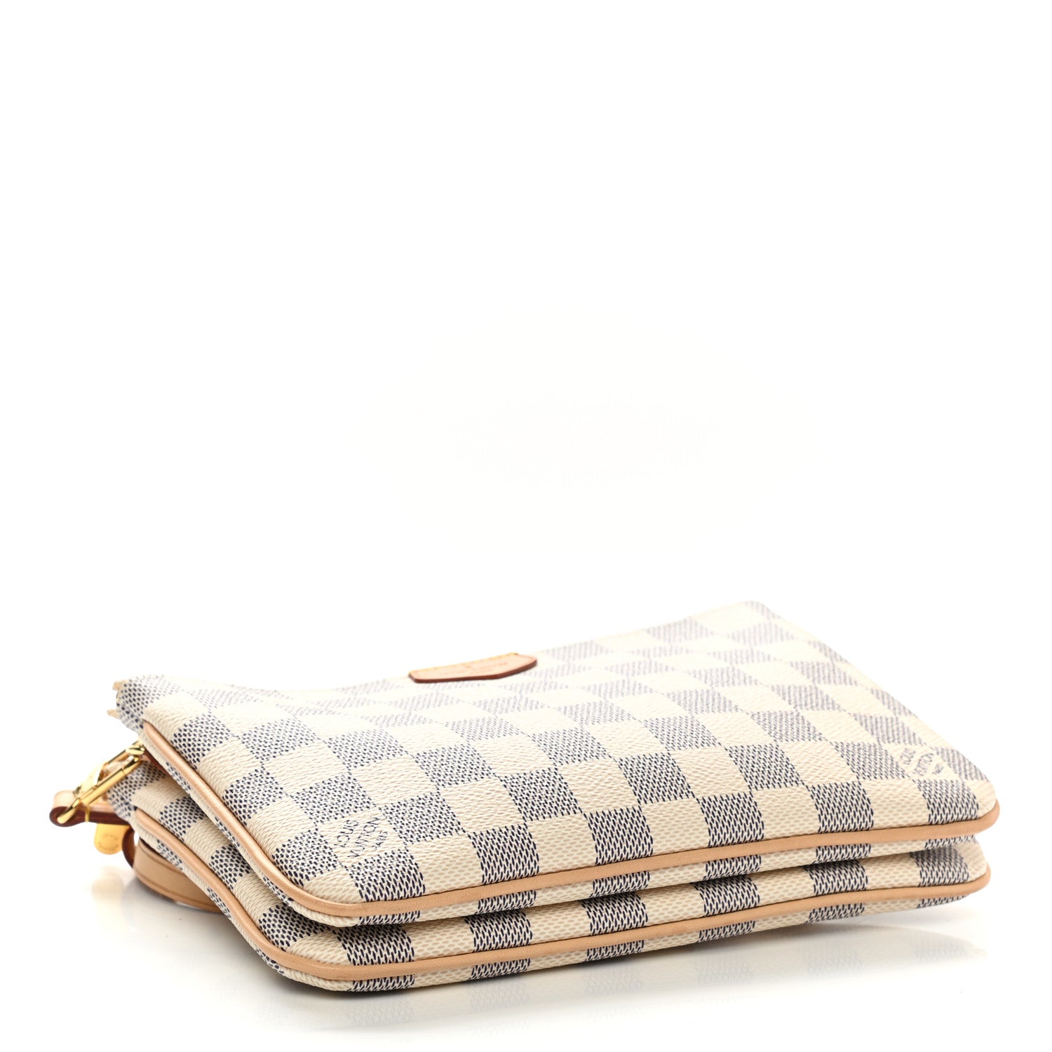 Louis Vuitton Damier Azur Double Zip Pochette 4 of 9