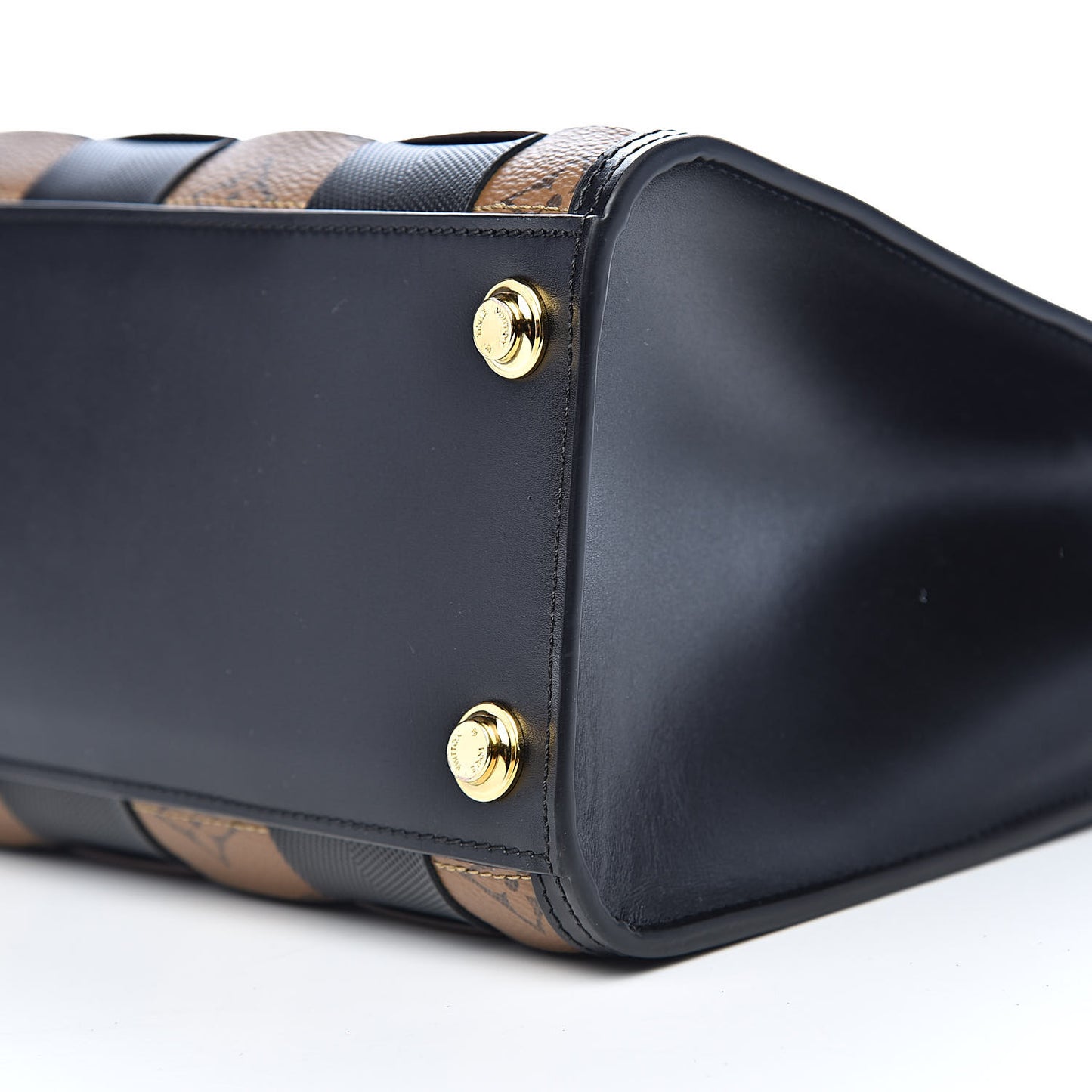 Calfskin Monogram Damier Tressage City Steamer PM Black