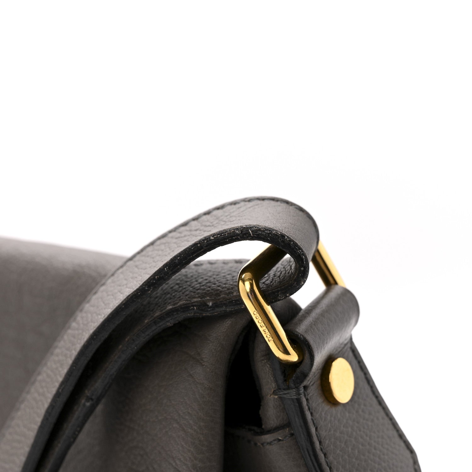 Tom Ford Calfskin Medium Shaded Jennifer Crossbody Bag Grey 12 of 14