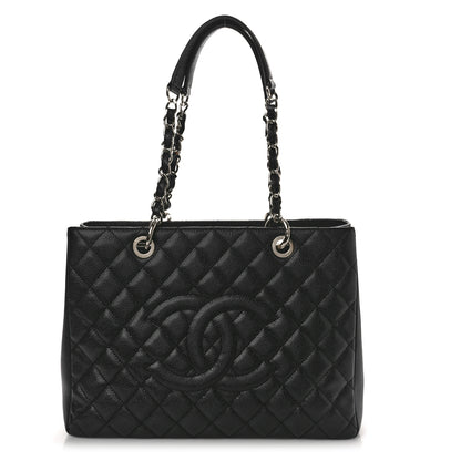 Chanel Caviar Quilted Grand Shopping Tote GST Black 1 of 10