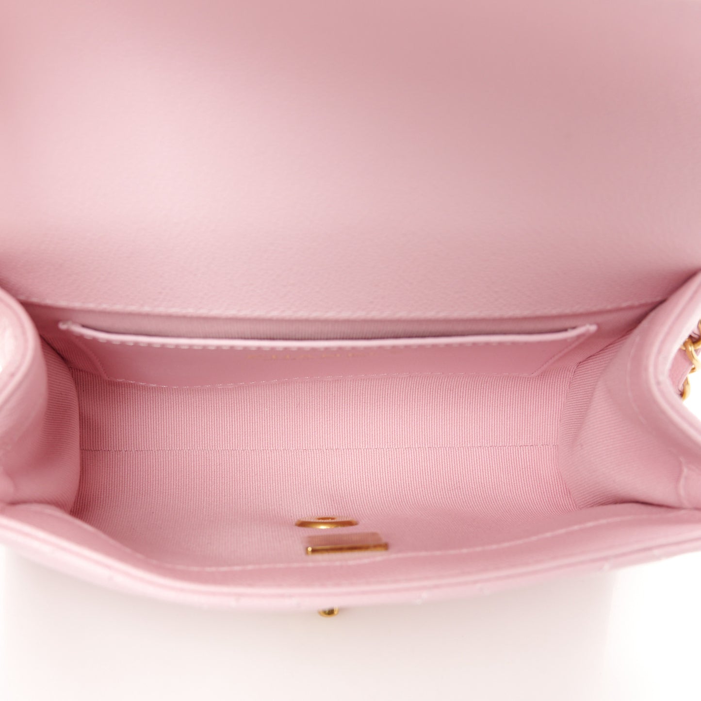 Caviar Quilted Mini Flap Light Pink