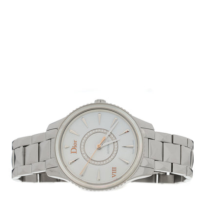 Christian Dior Stainless Steel Diamond Mother of Pearl 36mm Dior VIII Montaigne Automatic Watch 2 of 5