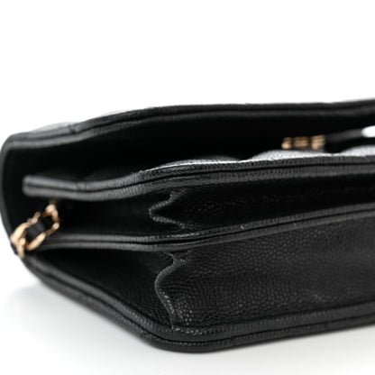 Chanel Caviar Quilted Mini Wallet On Chain WOC Black 9 of 10