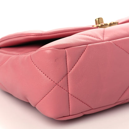 Chanel Lambskin Quilted Medium Chanel 19 Flap Pink 8 of 9