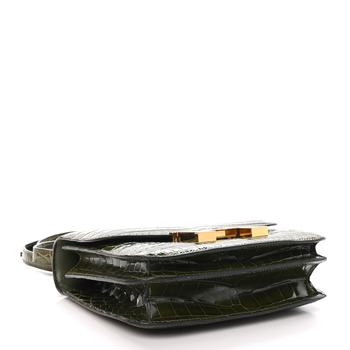 Shiny Niloticus Crocodile Constance 18 Vert Veronese