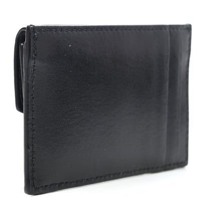 Saint Laurent Calfskin Uptown Monogram Card Case Black 2 of 4