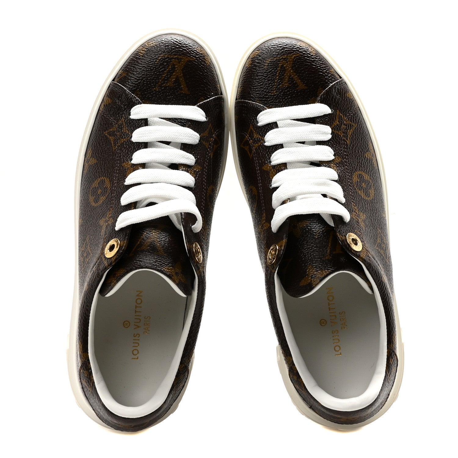 Louis Vuitton Monogram Time Out Sneakers 37 2 of 9