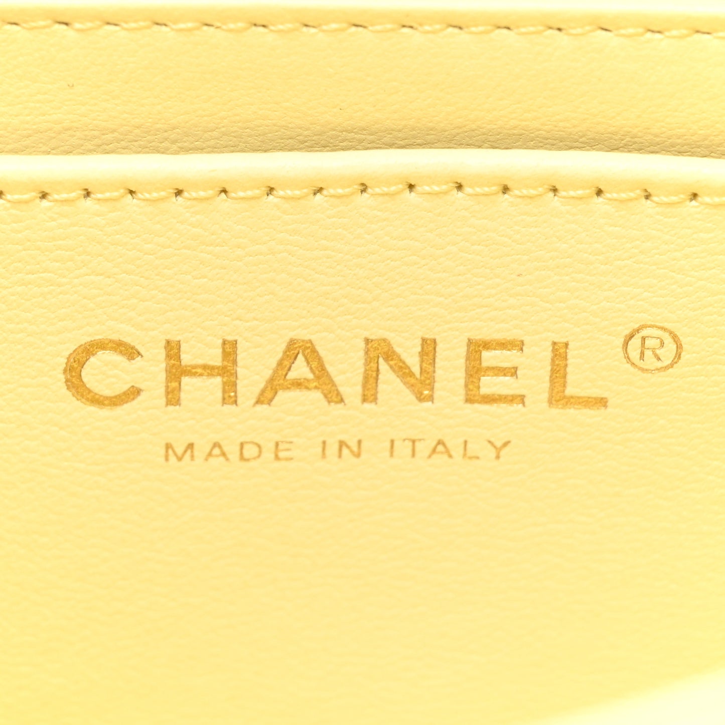 Lambskin Quilted Mini Rectangular Sweet Camellia Flap Yellow