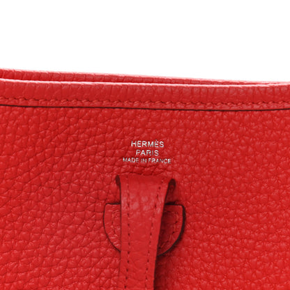 Hermes Taurillon Clemence Evelyne TPM Rouge Tomate 5 of 11