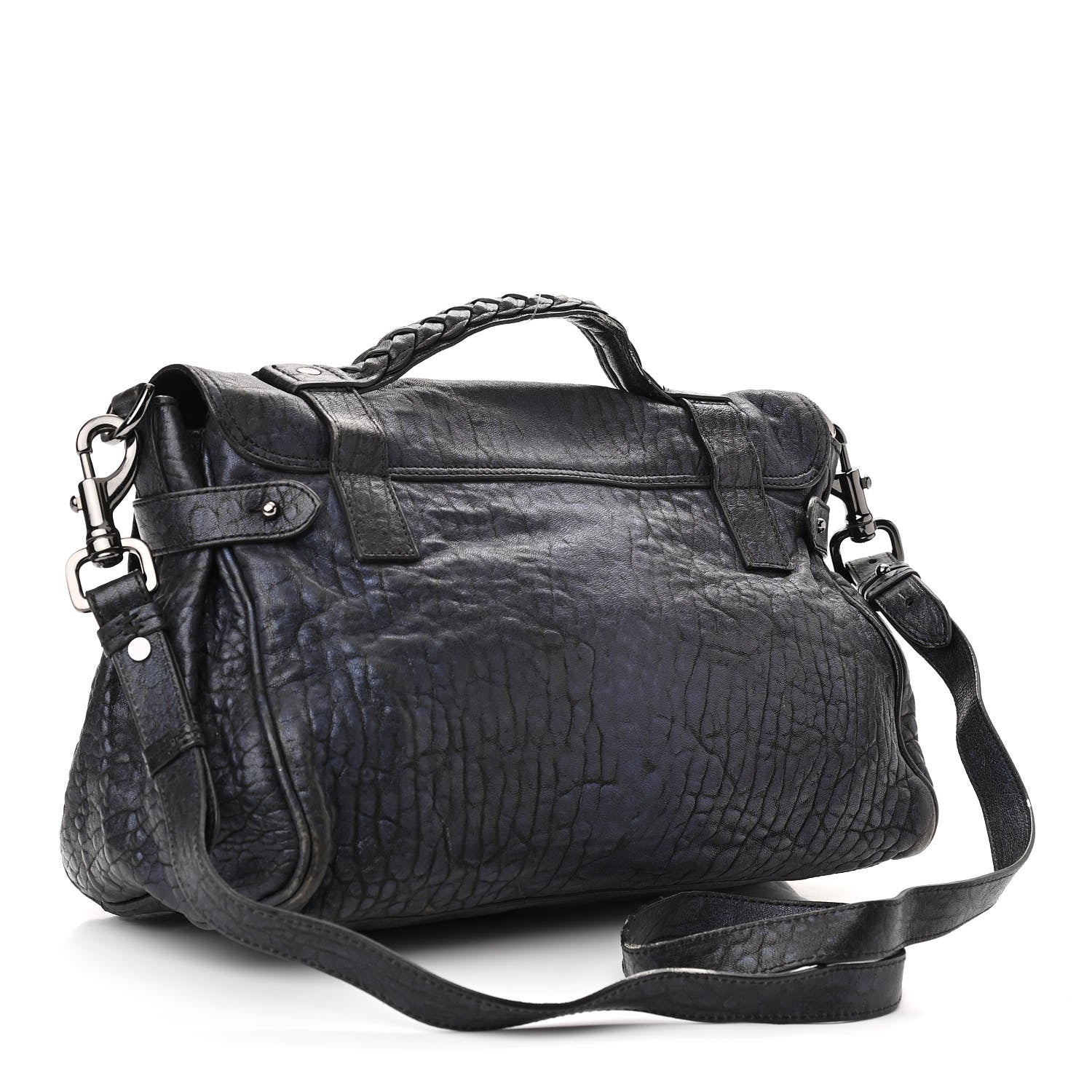 Mulberry Metallic Shrunken Calfskin Alexa Midnight Blue 2 of 10