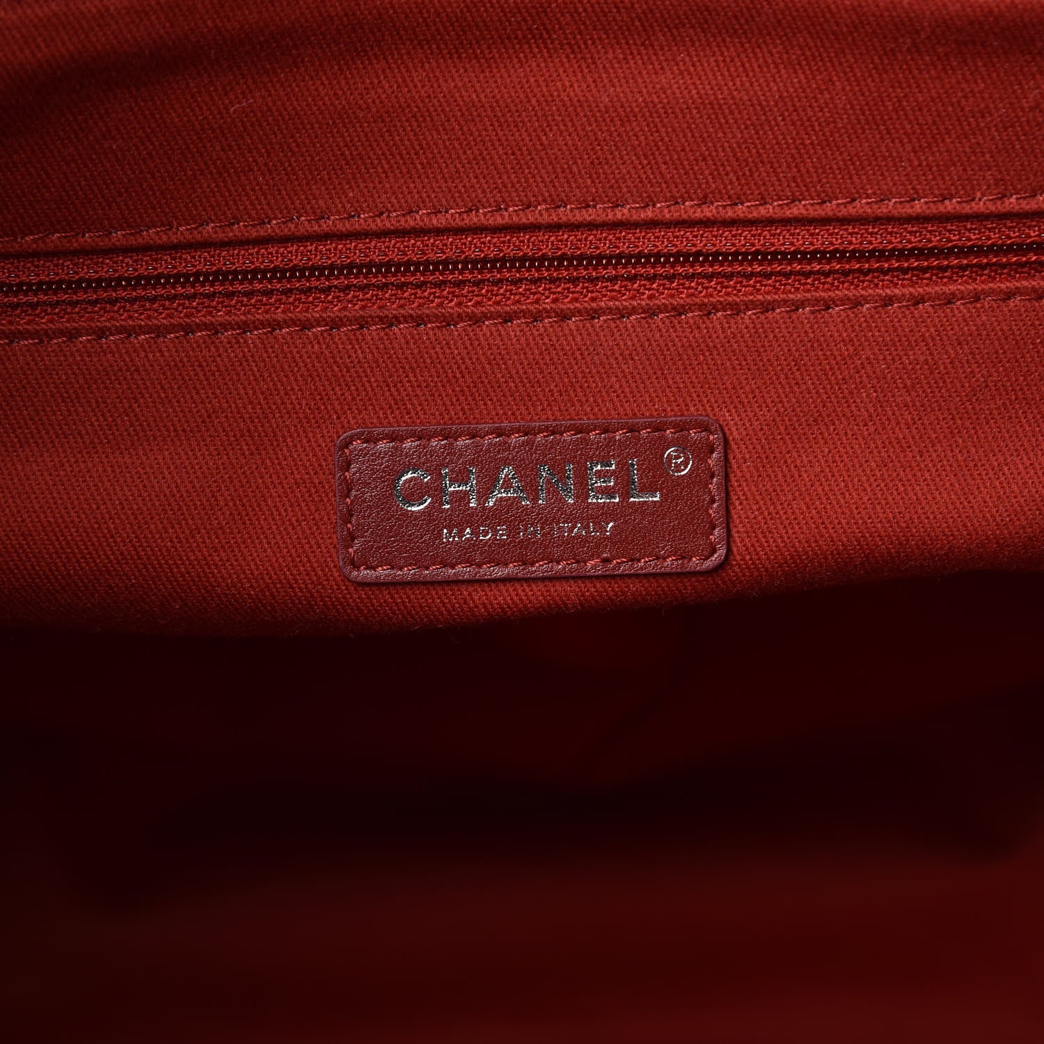 Chanel Lurex Boucle Medium Deauville Tote Red 6 of 8