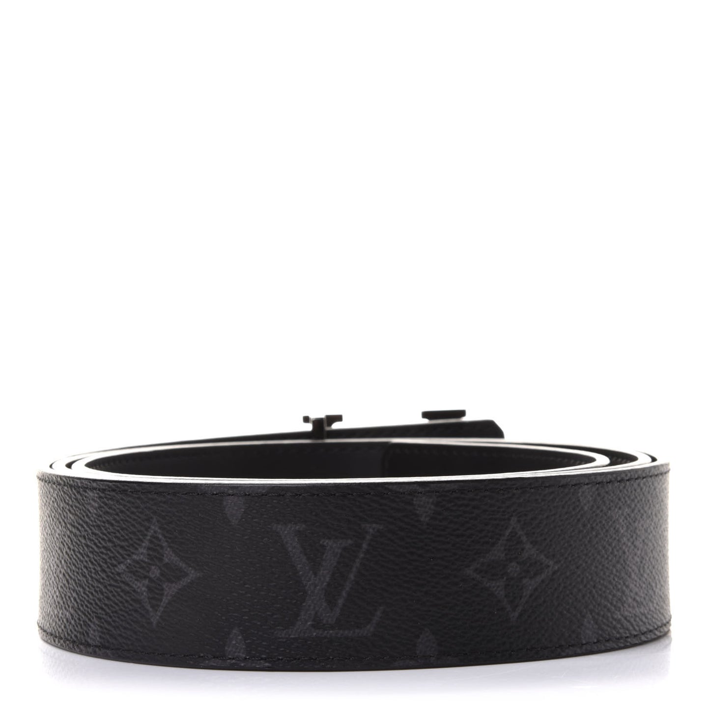 Monogram Eclipse Taigarama 40mm LV Initiales Reversible Belt 120 48 Black