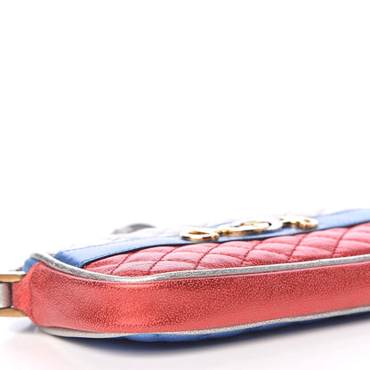 Gucci Laminated Nappa Trapuntata Zumi iPhone Case Rosso Marine Argento 8 of 10
