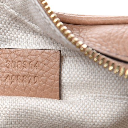 Gucci Pebbled Calfskin Small Soho Disco Bag Rose Beige 7 of 9