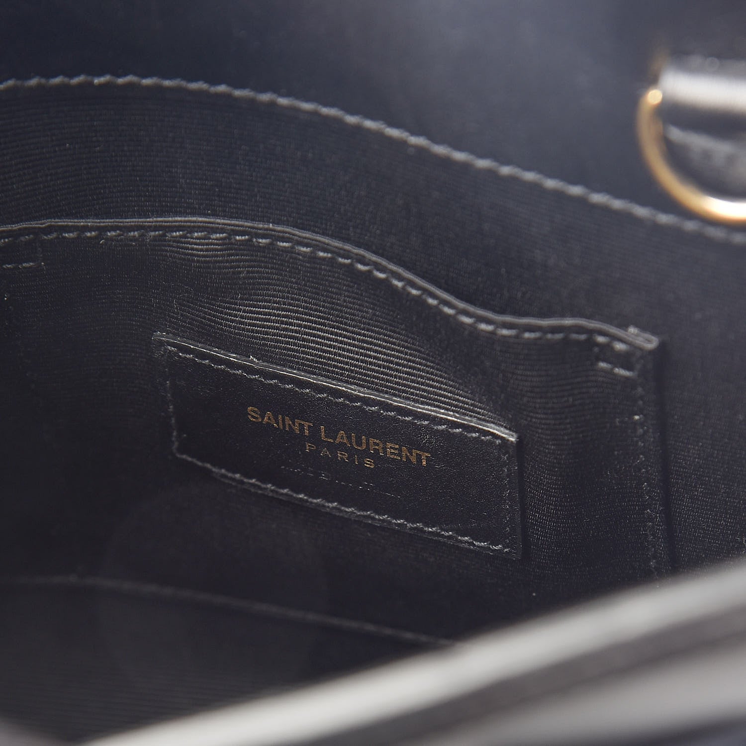 Saint Laurent Calfskin Bi-Color Nano Sac De Jour Royal Blue Black 6 of 9