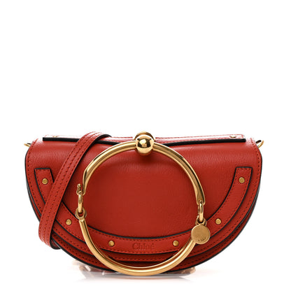 Chloe Calfskin Small Nile Bracelet Minaudiere Bag Earthy Red 1 of 11