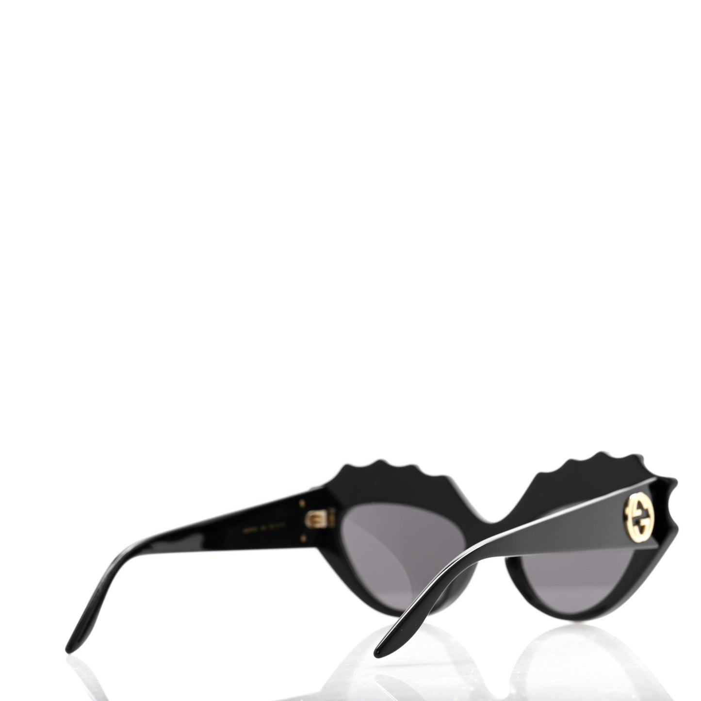 Crystal Acetate Cat Eye Sunglasses GG0781S Black