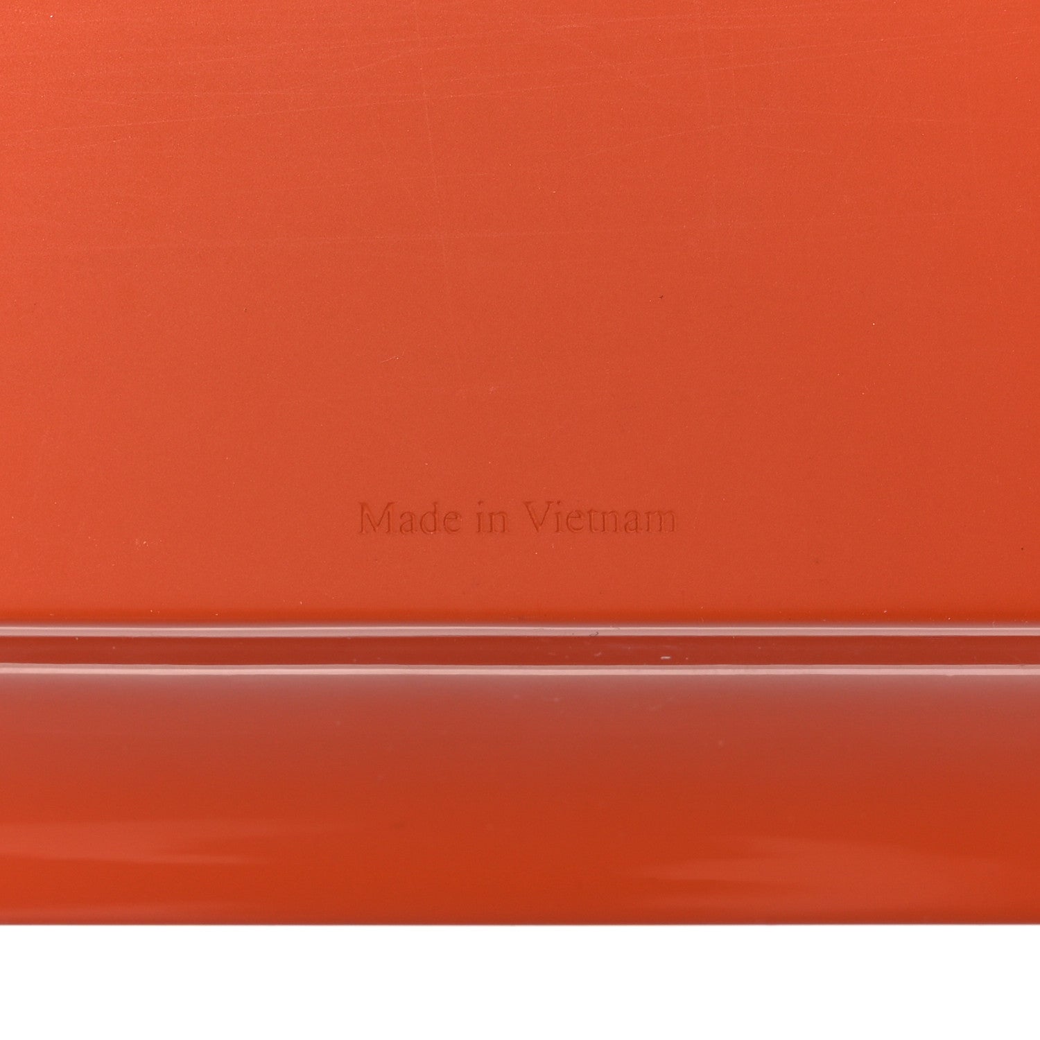 Hermes Lacquered Wood Taurillon Clemence Large Atrium Cheval Change Tray Orange Sanguine 6 of 12