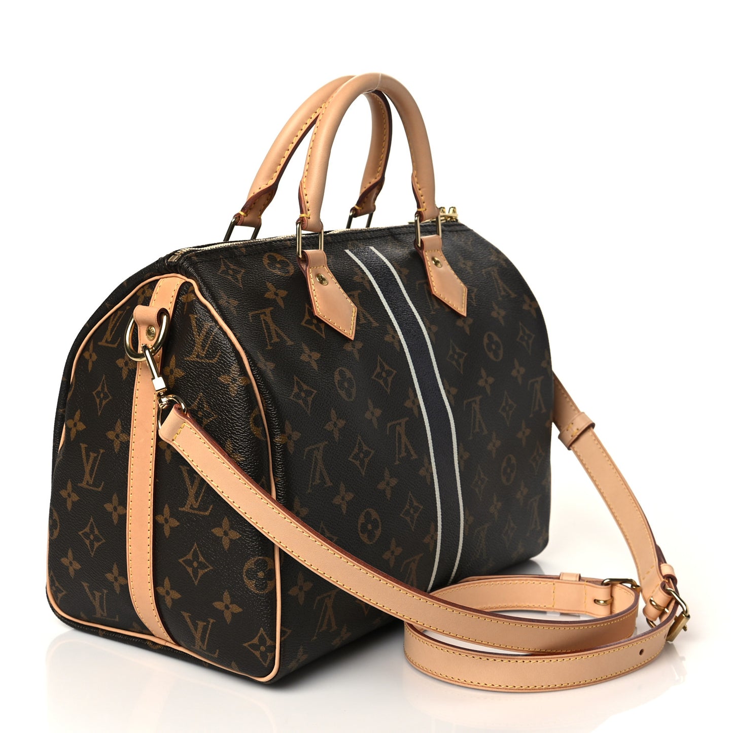 Monogram My LV Heritage Speedy Bandouliere 30 Black White Vert Clair