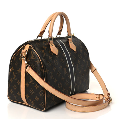 Louis Vuitton Monogram My LV Heritage Speedy Bandouliere 30 Black White Vert Clair 3 of 9