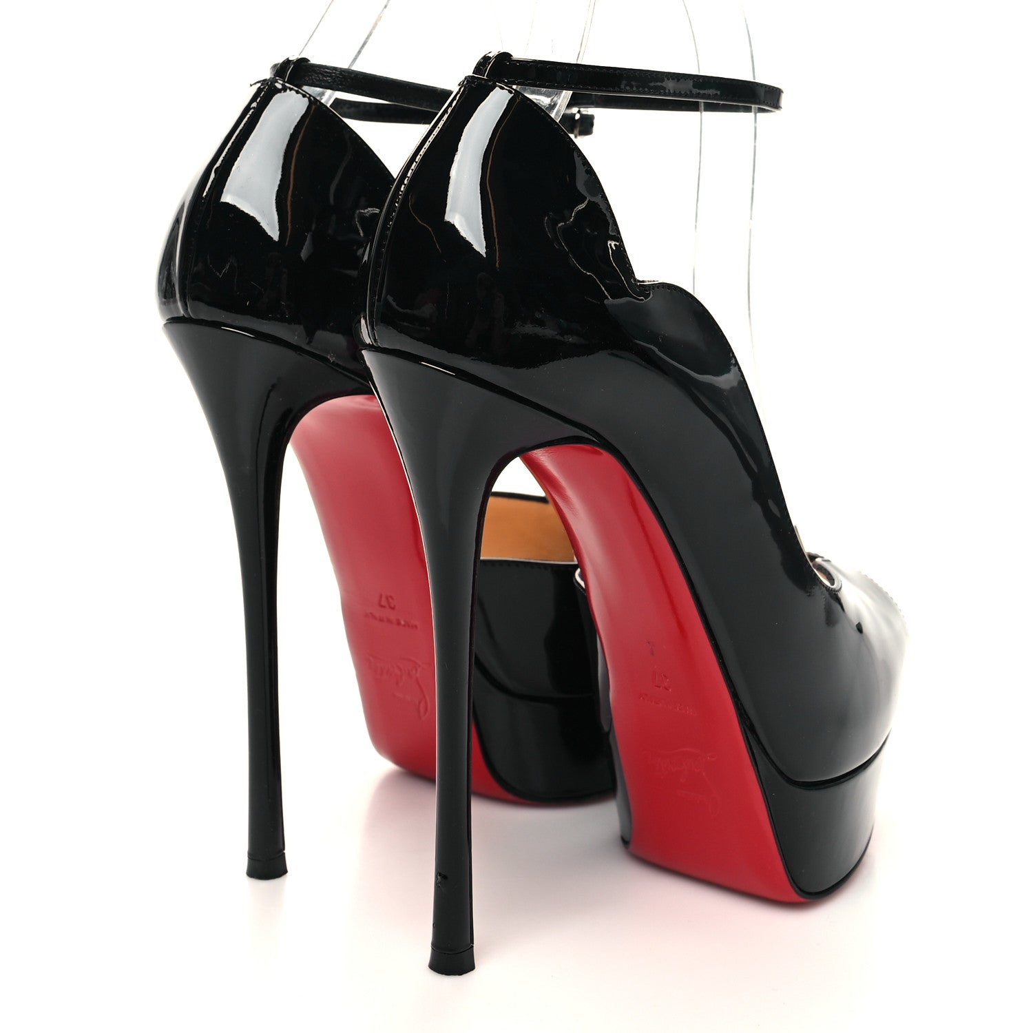 Christian Louboutin Patent After Sun Round Chick Alta Platform