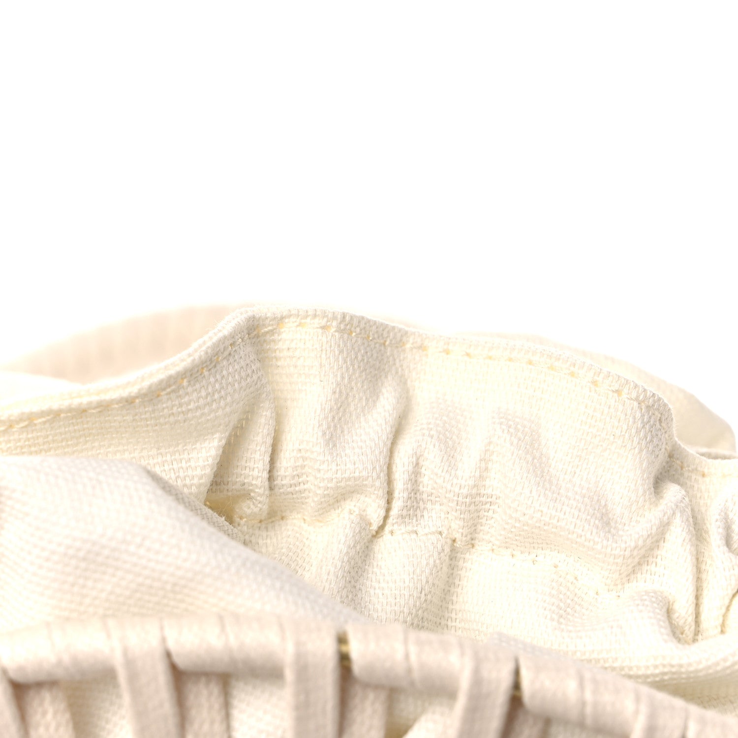 Stella McCartney Raffia Eco Alter Nappa Perforated Logo Round Crossbody Bag Natural 9 of 10