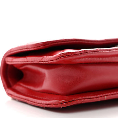 Chanel Shiny Lambskin Quilted Extra Mini Flap Red 9 of 12