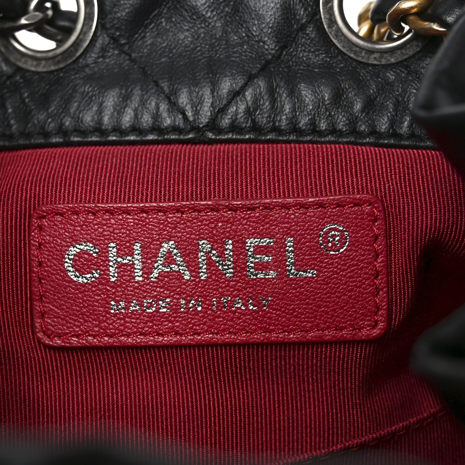Chanel Aged Calfskin Quilted Small Gabrielle Backpack Black 6 of 10